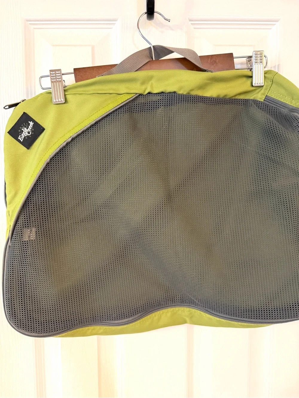 Unisex Lime Green Travel Packing Cube with Mesh Panel